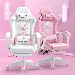 Chaise d'ordinateur, siège de bureau, de maison, de jeux électroniques, ergonomique, inclinable, avec ancre, de course 