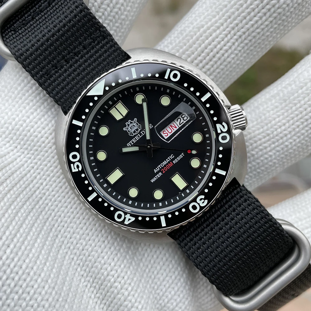 Часы STEELDIVE MH36 с автоподзаводом роскошные брендовые наручные часы черным