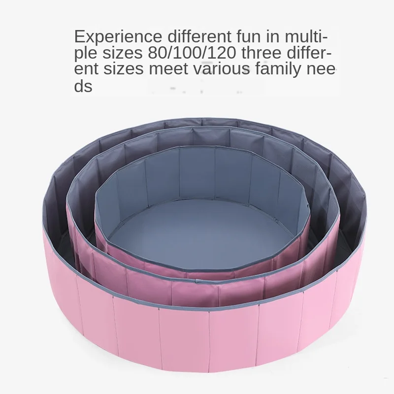 Oceans Ball Pool Children Household Folding Ball Pool Toy Indoor Fence Infant Bubble Pool Ocean Ball Game Colorful Ball 2