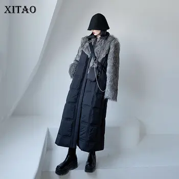 

XITAO Women Fashion Parkas Fashion New Irregular Long Small Fresh Casual Style 2020 Full Sleeve Elegant Casual Parkas ZY1651