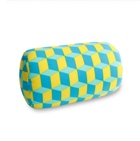 Mylb мягкая печатная микробусина рулон Автомобильная подушка, подушка для дивана шеи голова ноги Задняя поддержка Болстер кровать подушка - Цвет: 4