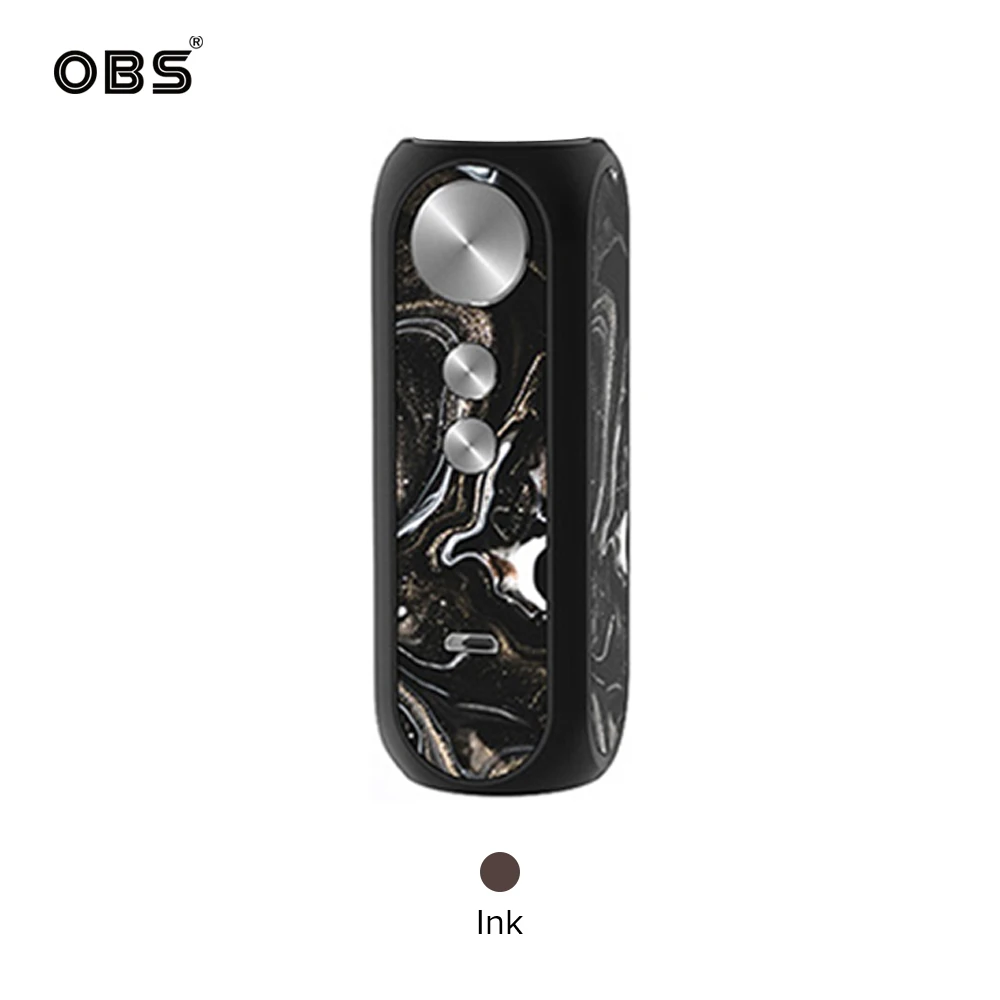 OBS Cube X Mod Питание от одной батареи 18650 80 Вт Vape мод электронная сигарета коробка Vape Obs куб мод - Цвет: Ink