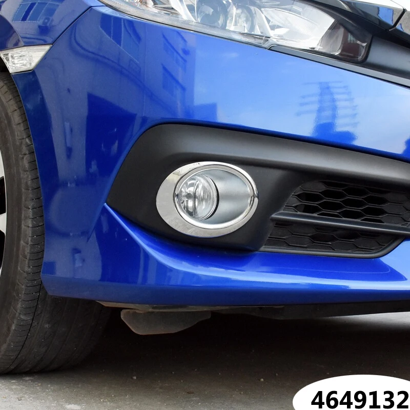 ABS хром для Honda Civic 10th седан передняя противотуманная фара накладка аксессуары