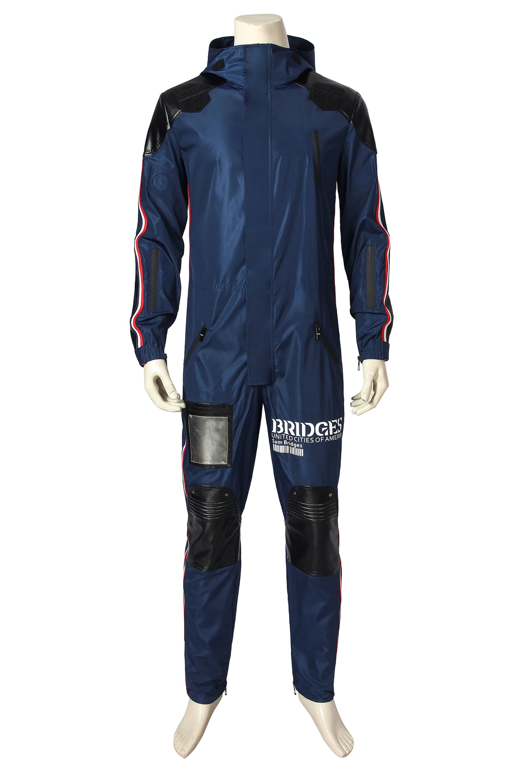 jumpsuit only Карнавальный костюм супергероя Сэма мостов для взрослых и мужчин; карнавальный костюм на Хэллоуин; карнавальный костюм на заказ; ONSEN - Цвет: jumpsuit only