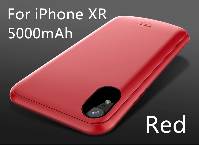 Чехол для зарядного устройства для iPhone SE, SE, 5, 5S, 4000 мА/ч, внешний аккумулятор, зарядка, внешний аккумулятор, чехол для iPhone 5, 6, 7, 8 X XS, MAX, чехол для аккумулятора s - Цвет: For iPhone XR