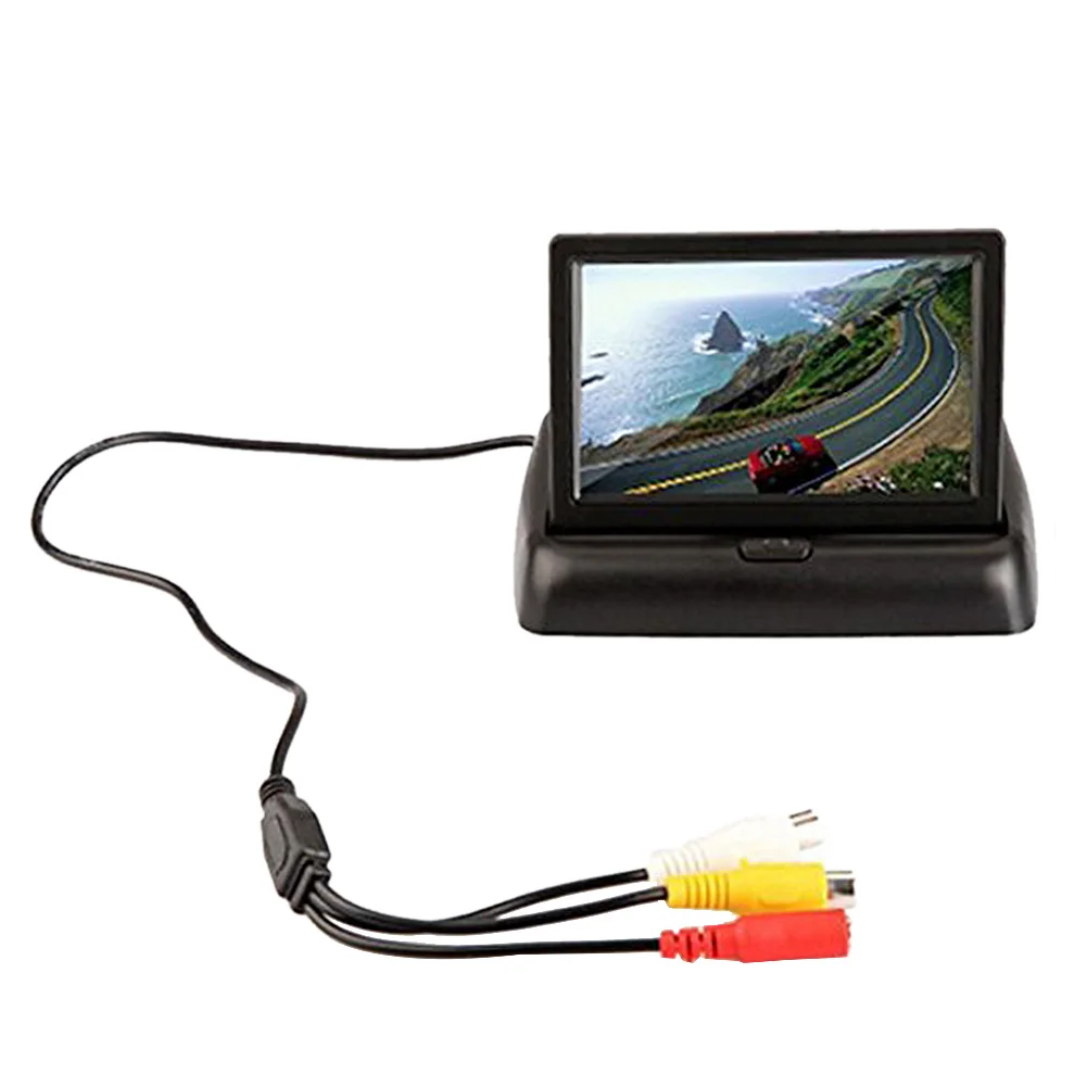 BW 4 3 &quotскладной цифровой TFT ЖК монитор заднего вида для автомобиля камера