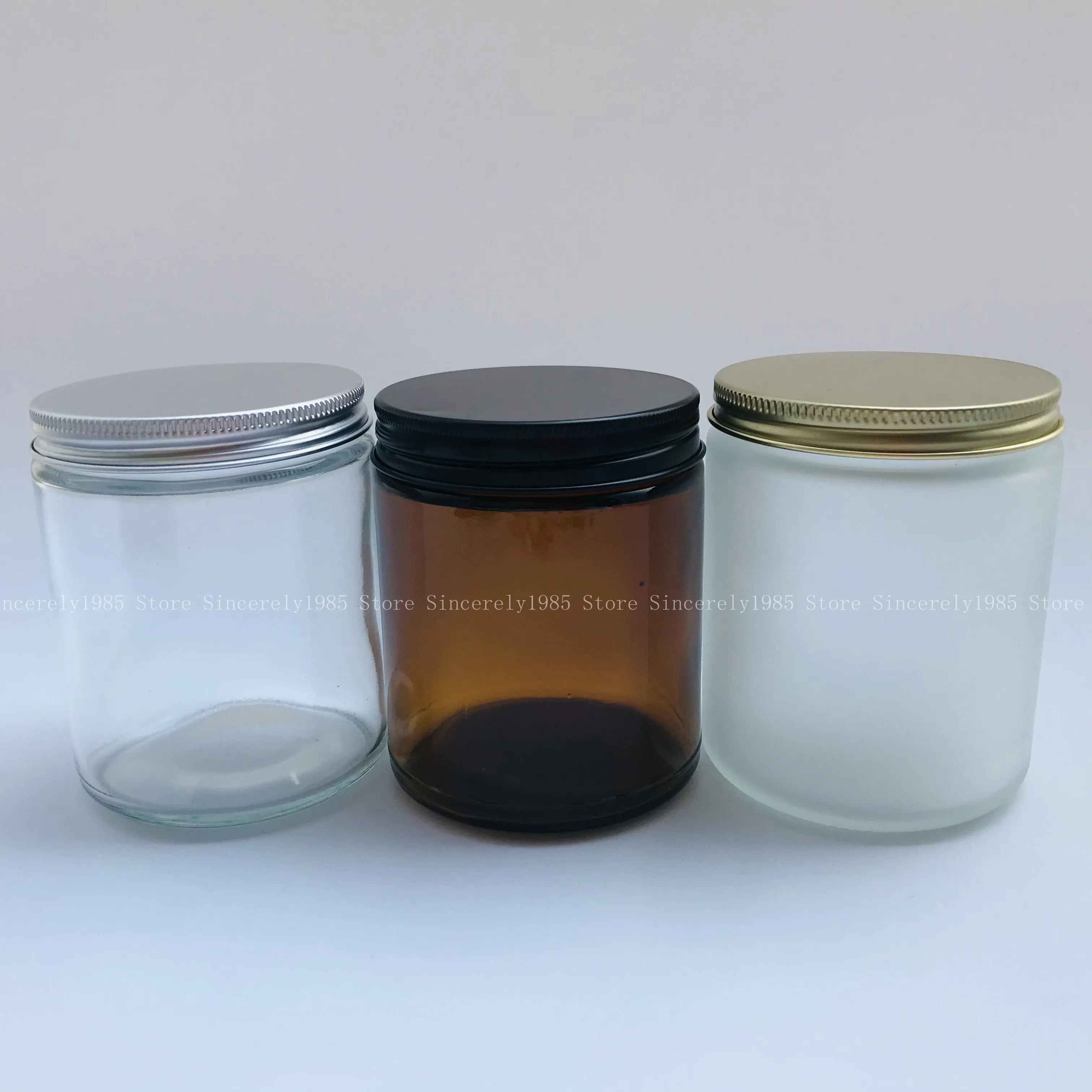 4pcs 250ml  Glass Candle Jars Empty Round Cosmetic Jar for DIY Aromatherapy Wax Melts Candles Salve Lotion Cream Storage kowalski stabat mater salve regina kowalski kcpeb haenchen