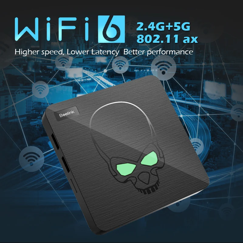 Beelink X King S922X Wi-Fi 6 Ретро электронная игровая консоль Мини ТВ приставка с