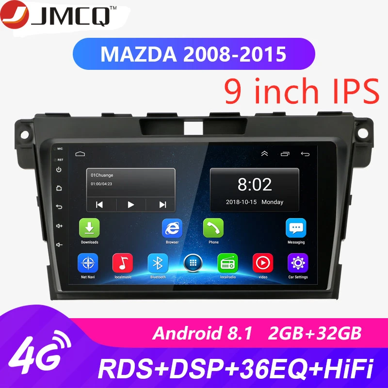 

2DIN 9" Android 8.1 4G NET Car GPS Navigation Radio Multimedia Player For MAZDA CX-7 cx7 cx 7 2008-2015 RDS HiFi 36EQ 2 DIN DVD