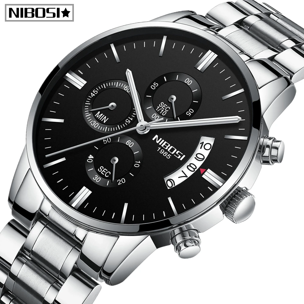 $17.99 Nibosi Men Watches Relogio Masculino Famous Top Brand Luxury Men Fashion Casual Dress Watch Milit