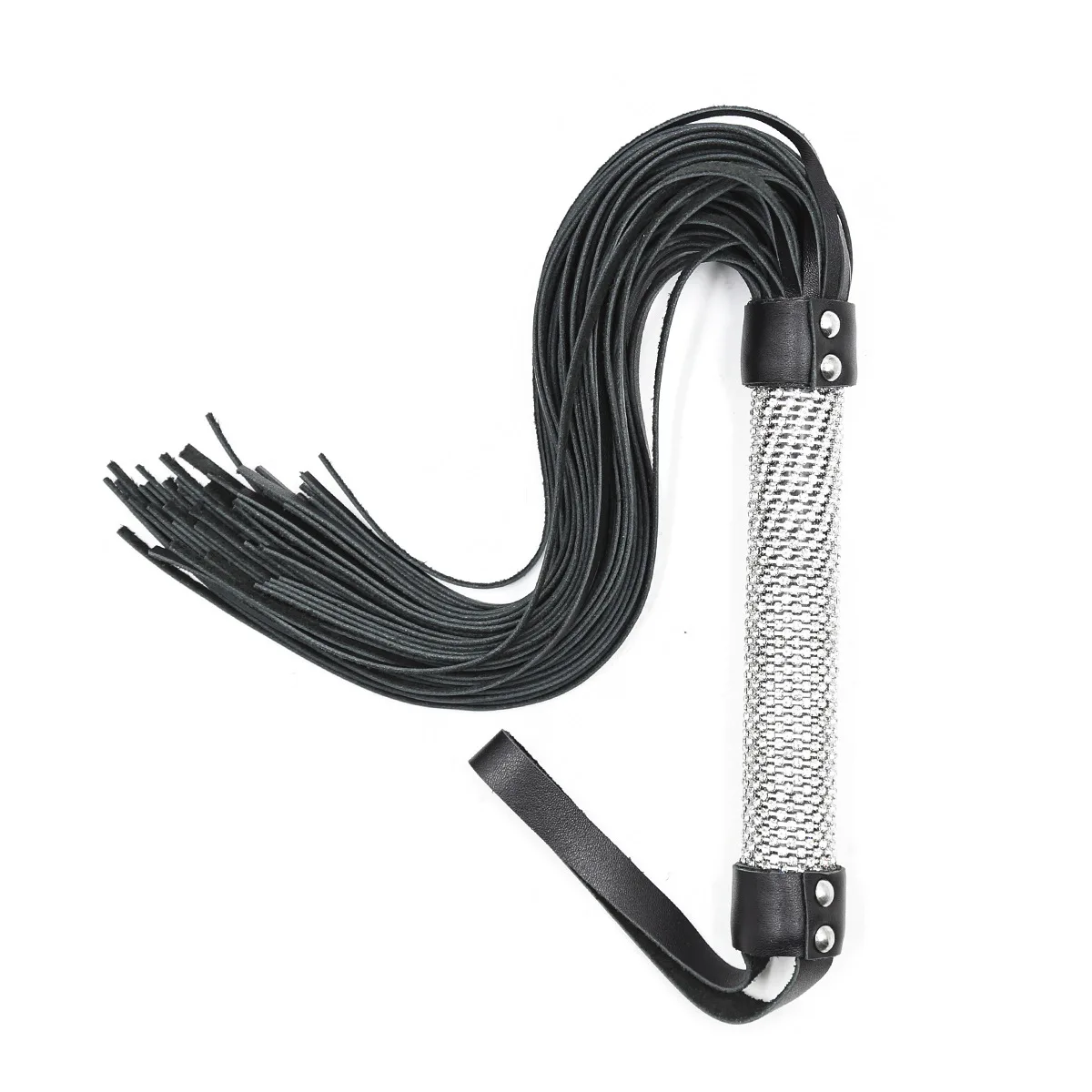

Adult Passion Toy 2018 New Style with Diamond Handle Genuine Leather Tassels Handle Whip Sexy Aid Manufacturers Direct Selling