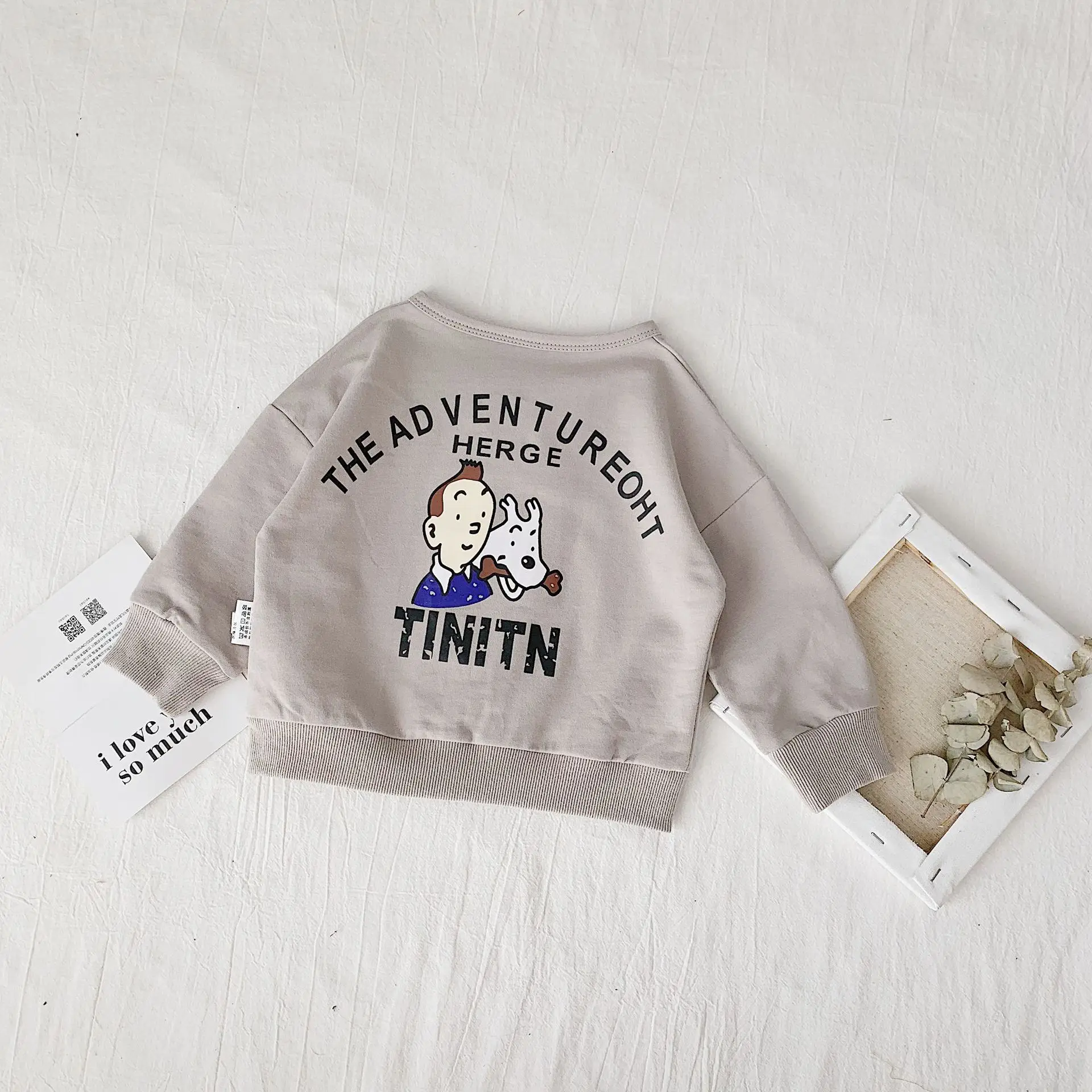 Baby girl jacket cartoon cardigan Children Long sleeve casual toddler sweatshirts kid Round Collar Pullovers