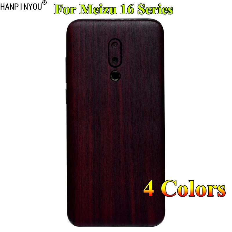 

For Meizu 16 6.0"/ 16 Plus 16+ 6.5" / 16s 6.2" Full Back Cover 3D Imitation Wood Grain Protection Skin Decal Sticker (Not a Case