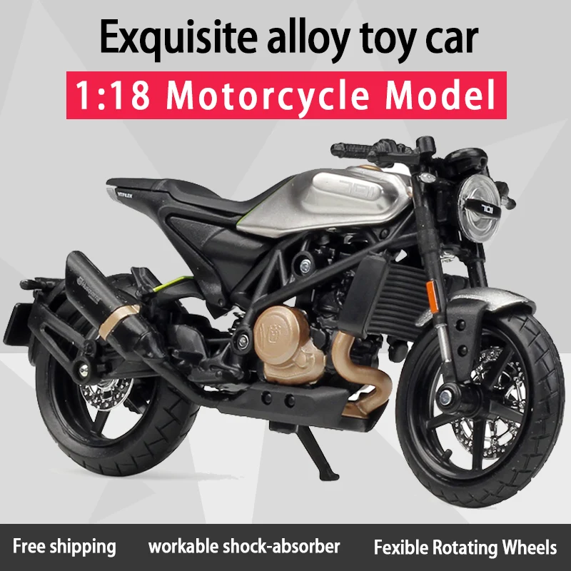 Мотоциклы MAISTO 1:18 Husqvarna Vitpilen 701 сплав литая модель мотоцикла работающие