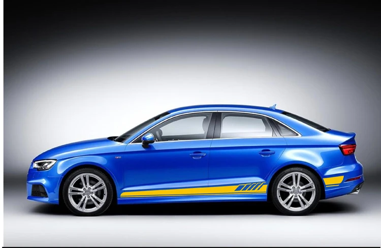 World Datong наклейка индивидуальные автомобильные наклейки для Audi A1 A3 A4 A5 A6 RS3 RS4 RS5 Mark Levinson обе стороны тела спортивные наклейки для авто