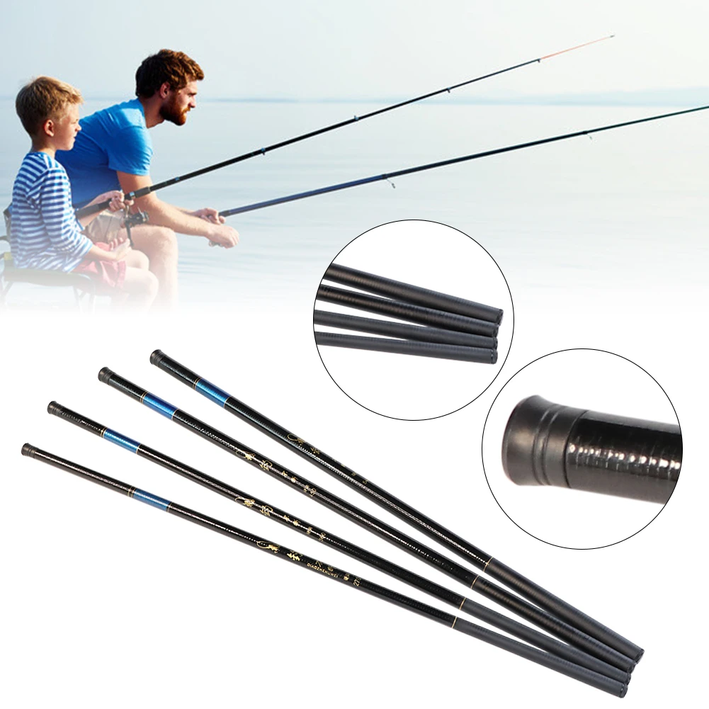 Super Light Hard Carbon Fiber Hand Fishing Pole Telescopic Fishing Rod 2.7M/3.6M 