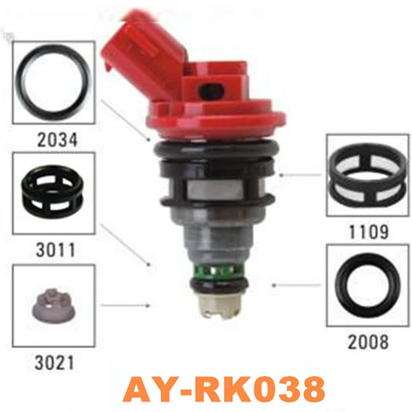 日産oem用燃料噴射装置修理キット,自動車部品,40ピース/セット,ゴムo