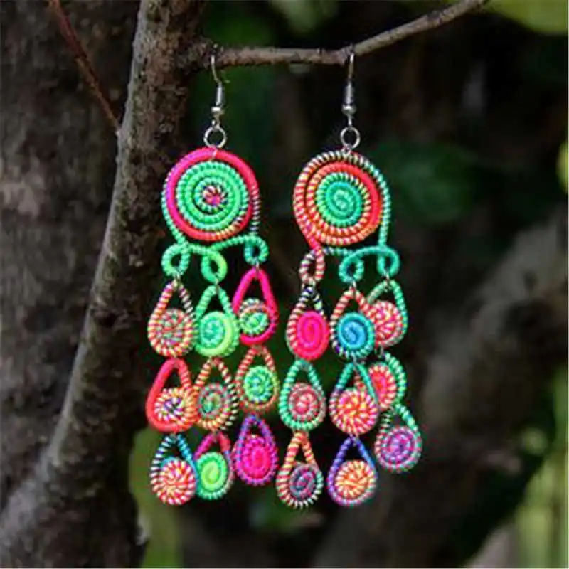 JE223 Details about   3 Pairs Wholesale ETHNIC TRIBAL MIAO HANDMADE EARRINGS 