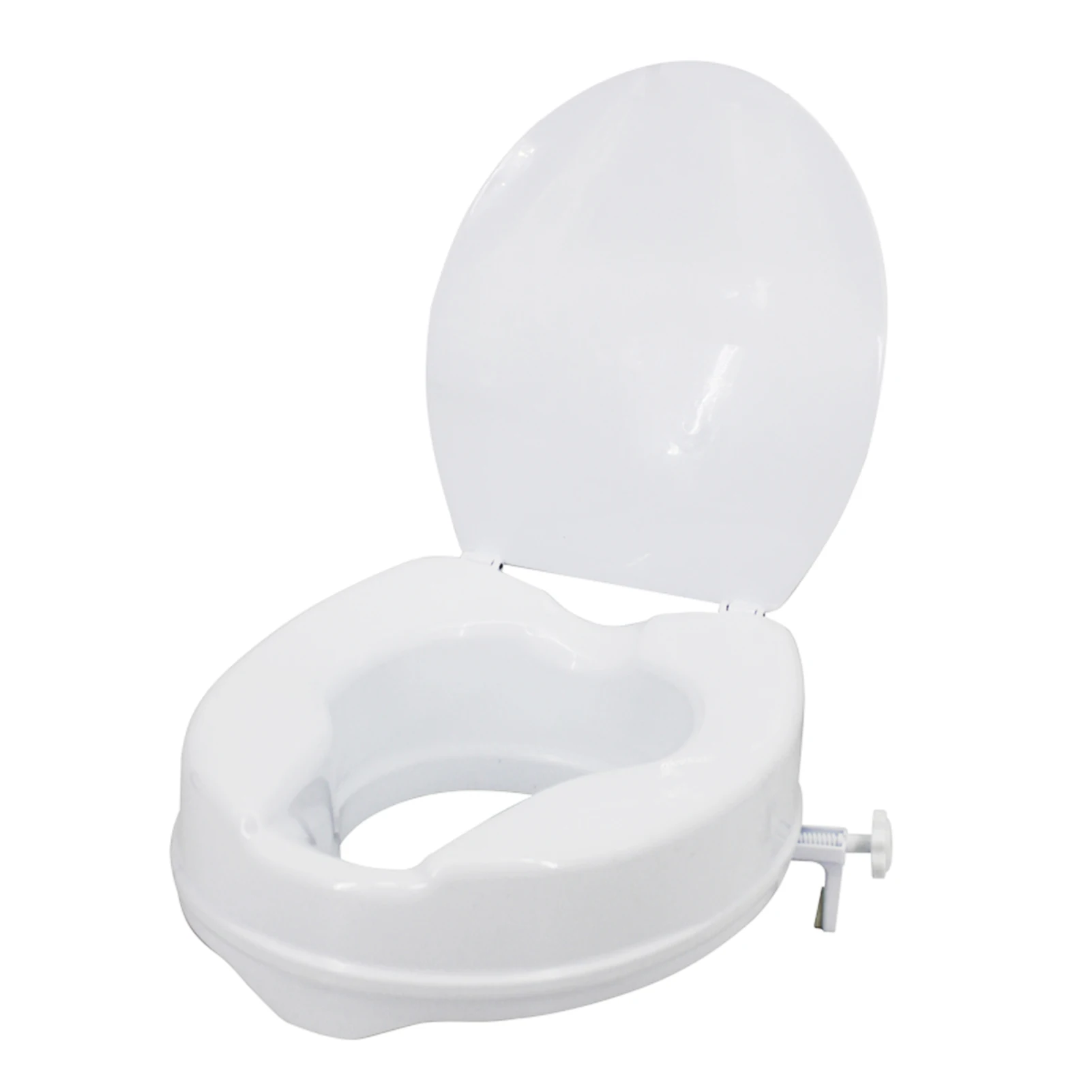 

2/4/6In Raised Toilet Seat Heavy Duty Elevated Toilet Seat with Tightening Clamps Raised Toilet Seats for Most Elongated Toilets