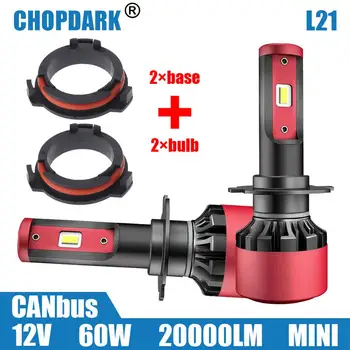 

LED H7 Car LED Headlight Bulbs and Base Adapter Holder Retainer For OPEL Astra G Honda CRV Mazda C45 VW saveiro