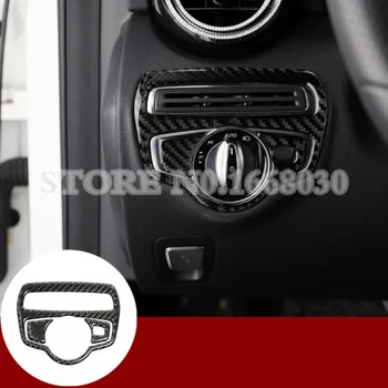 

Carbon Fiber Headlight Switch Button Cover 3pcs For Benz GLC X205 X253 2015-2020