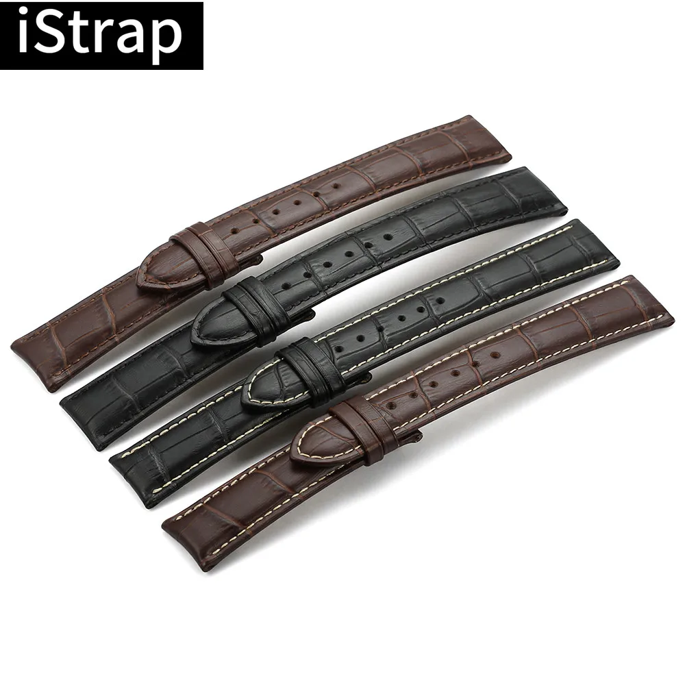Ремешок из телячьей кожи для часов 12 13 14 16 18 19 20 21 22 24 мм|watch band black|band watch strapwatch bands