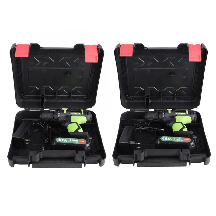 

21V 3.0Ah Li-ion Cordless Drill Rechargeable Electric Screwdriver 2 Batteries