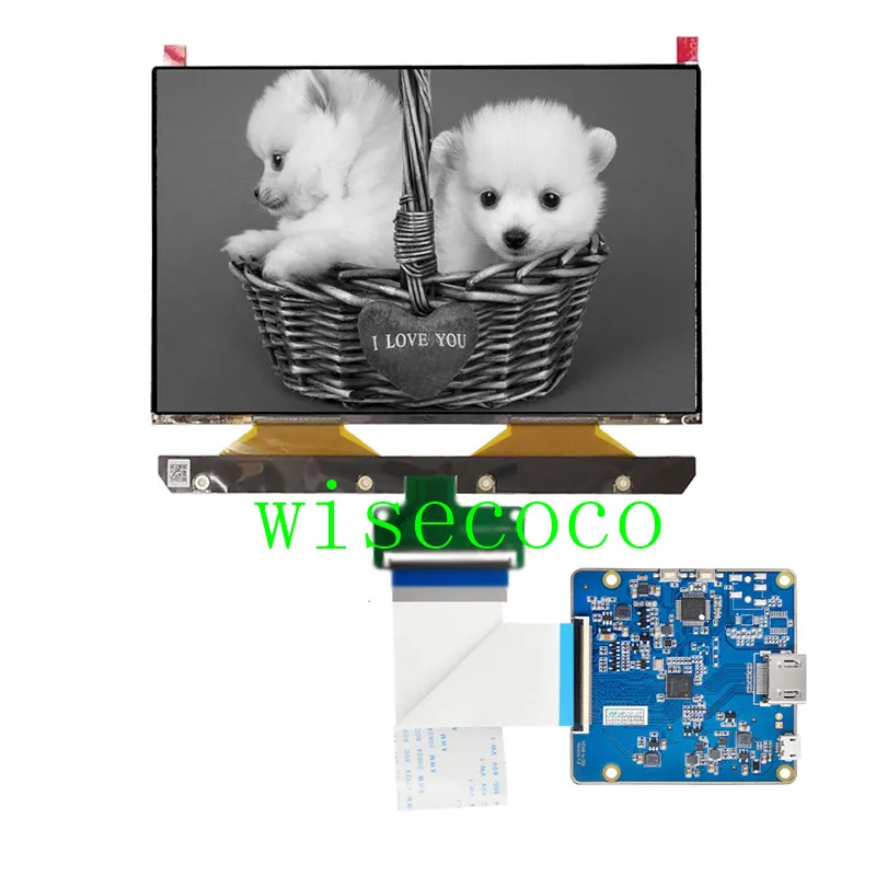 

8.9 Inch 4K Mono LCD Display 3840*2400 Resin 3D Printer Monochrome 5V 2A Micro USB Driver Board Wisecoco