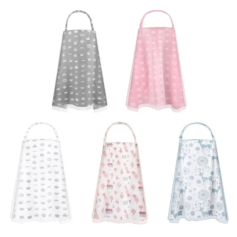 Breastfeeding Nursing Cover Adjustable Breathable Double Layer Privacy Feeding Apron Double-layer  windproof, dustproof