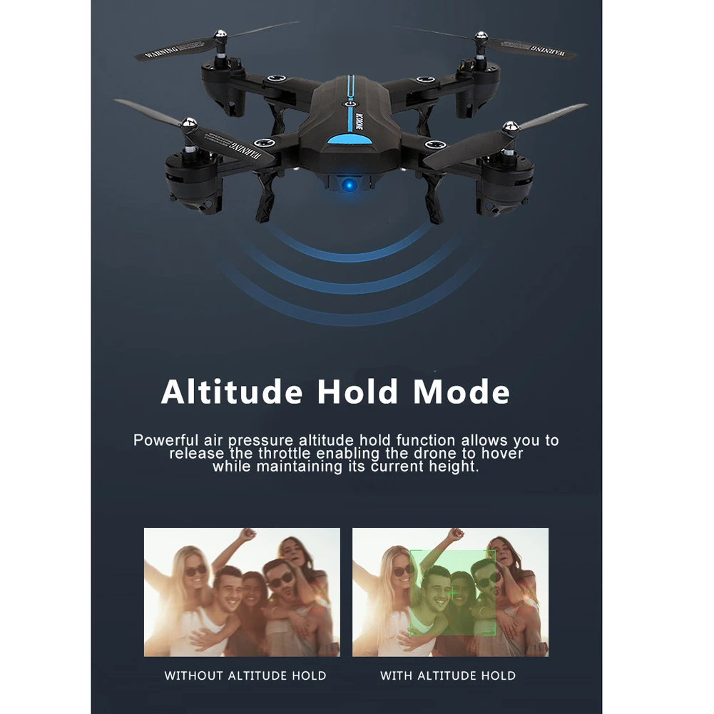 Гравитационный датчик Безголовый режим wifi FPV RC Квадрокоптер дистанционное управление мини детский подарок высота держать широкий угол Дрон Складная антенна