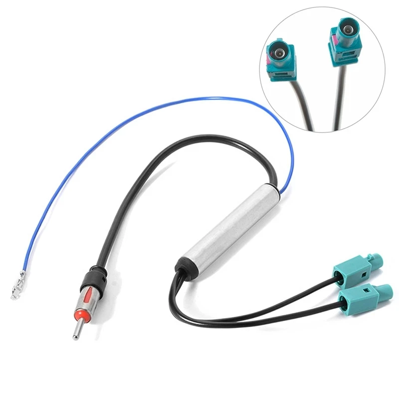 Car Special Radio Antenna AM/FM Audio Signal Amplifier Booster Cable ...