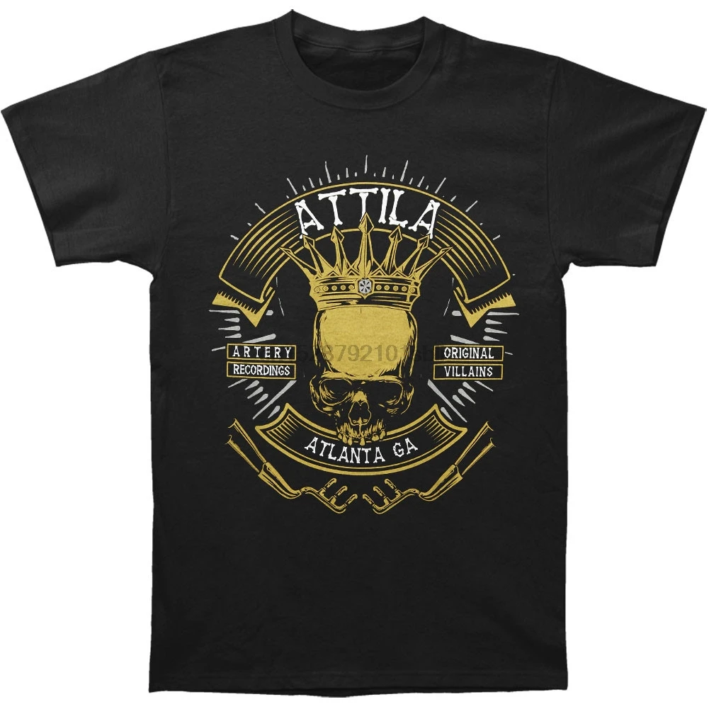 funny t shirt men novelty tshirt Attila Biker T-shirt | Мужская одежда