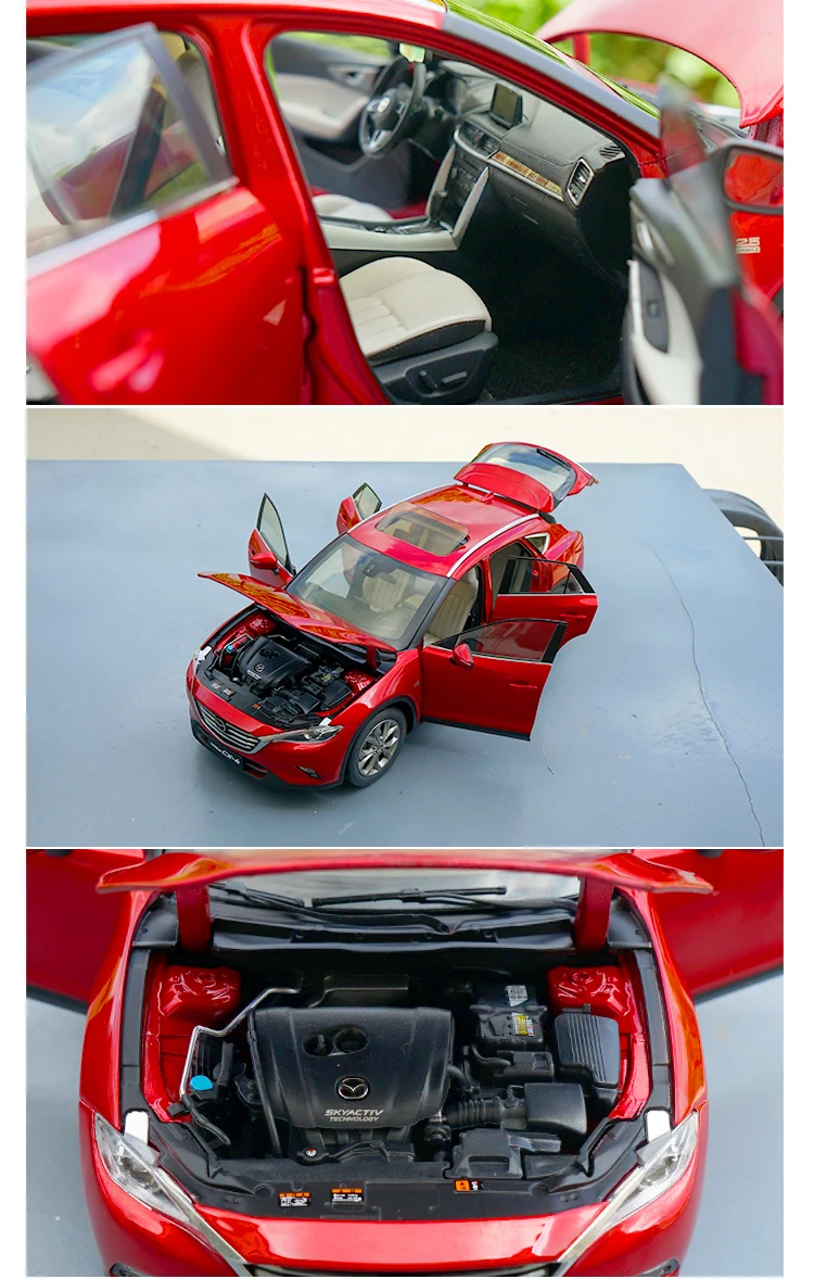 1:18 Высокая тщательная MAZDA CX-4 SUV сплав модель автомобиля статические металлические модельные автомобили с оригинальной коробкой
