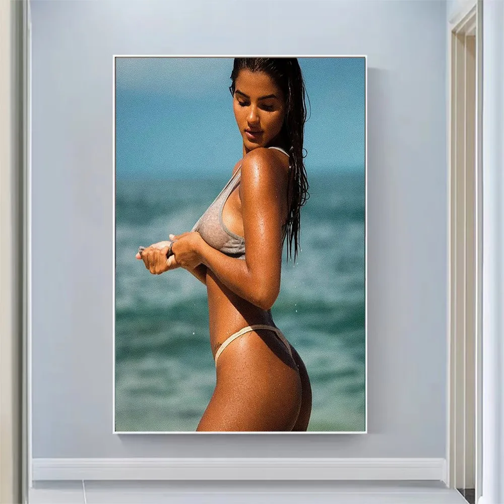 

Silk Cloth Wall Poster Júlia Muniz Sexy Model Star Art Home Decoration Gift