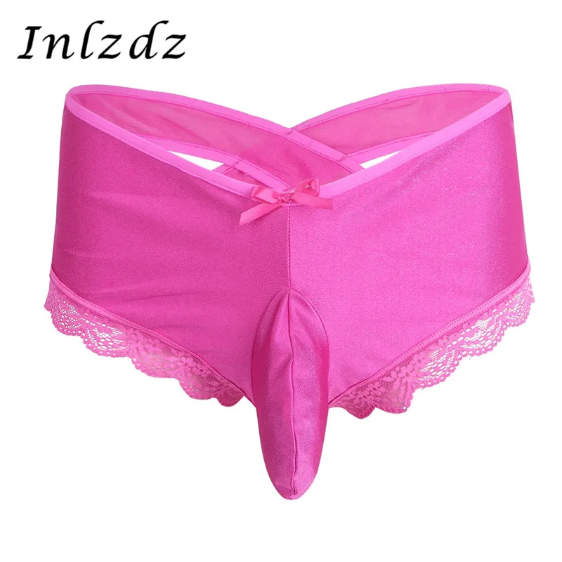 Мужские трусики Мужское нижнее белье для гомосексуалистов цветочные кружева