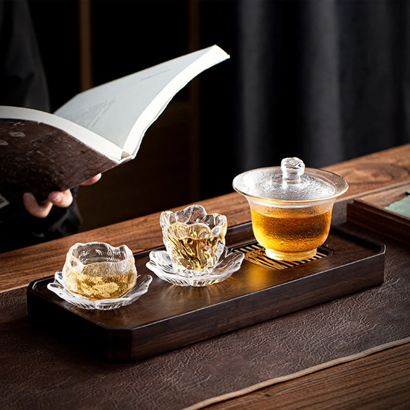 

Japanese-style Thickened Glass Single Cup Handmade Glass Tea Cup Creative Frosted Cups Heat Resistant Drinkware Bottle Taza Te