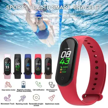 

M4 Smart Band Heart Rate Blood Pressure Monitor Sport Bracelet Fitness Tracker Various Sports Modes Running Cycling Swimming