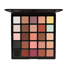 Профессиональная Палетка теней для век, 25 цветов, натуральная матовая Мерцающая пигментированная Палетка с дымчатыми оттенками, шелковистая рассыпчатая пудра, набор для макияжа