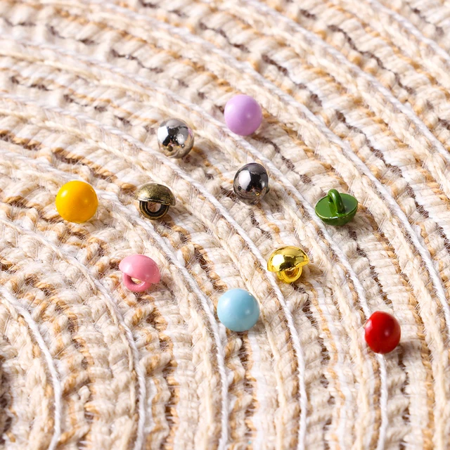 20Pcs/set 4mm Mini Mushroom Buttons Buckle for Doll Coat Doll Clothes Decoration Button DIY Doll Clothing Sewing Accessories 4