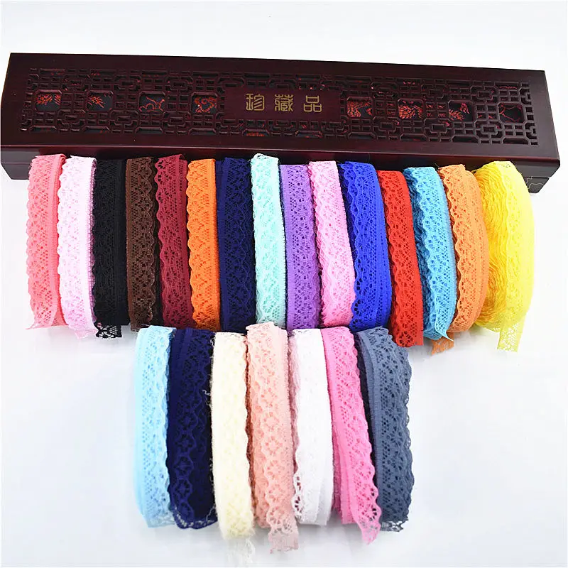10yards 14MM Lace Ribbon African Lace Fabric DIY French Fabric Wedding Decoration women's Wear floral Accessories lace ribbon
