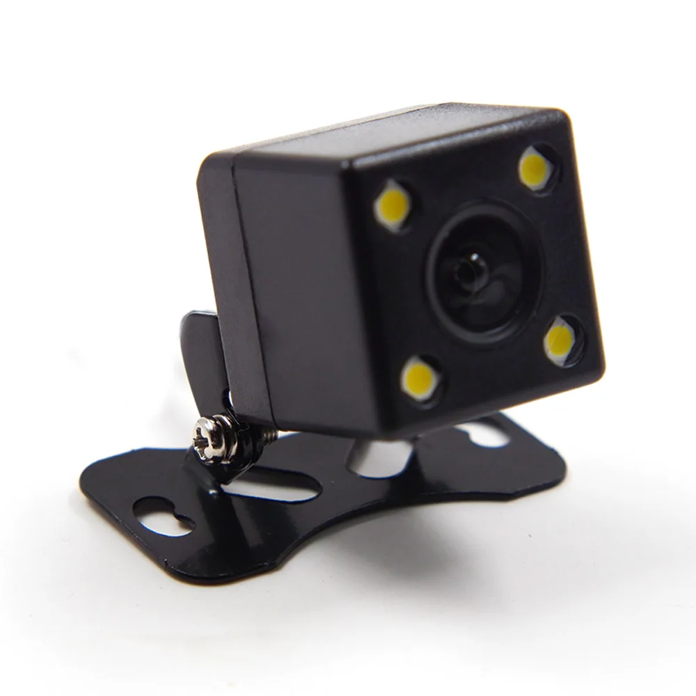 

170-Degree Wide-angle Waterproof 4 LED Light Rearview Rearview Camera Small Car Universal Video Camera AHD