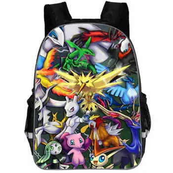 

11/13/16/18 inch Pikachu School Backpack Cartoon Anime School Bags for Boy,Girls Kindergarten Primary Bag Baby Bags