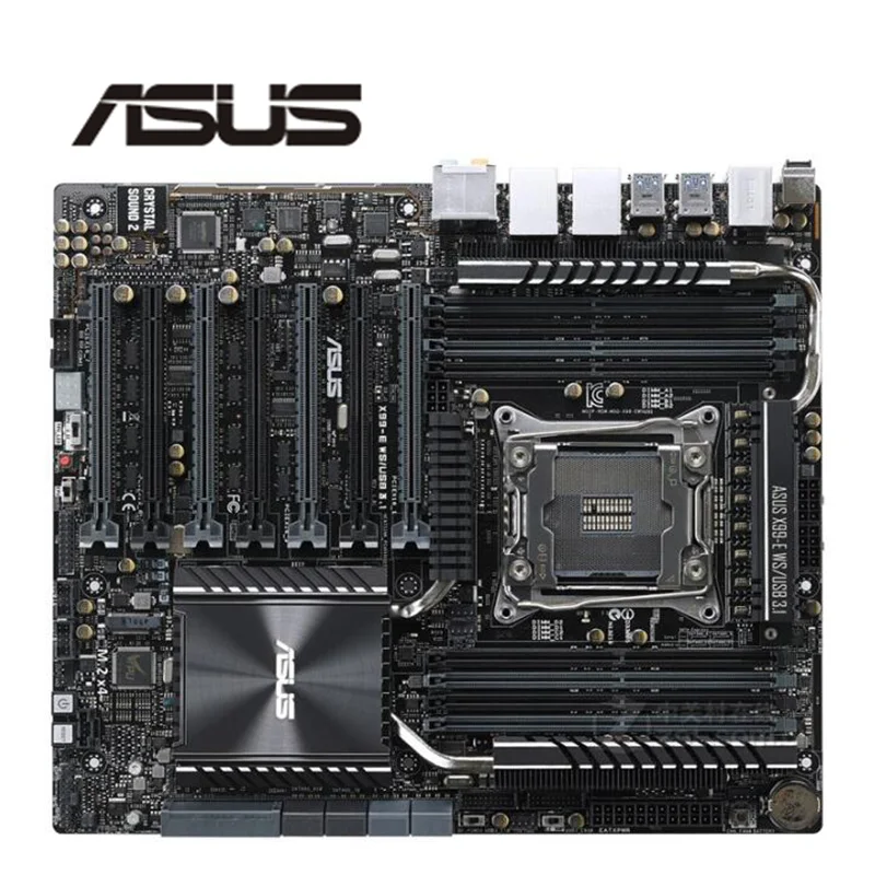 Материнская плата для ASUS X99-E WS/USB 3 1 X99 X99M разъем 2011 LGA Core i7 LGA2011 V3 DDR3 | Компьютеры и