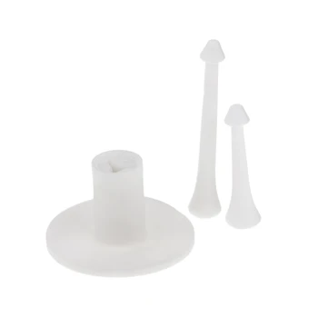 

White Golf Rubber Tee Holder with 2 Tees - Golf Training Tool