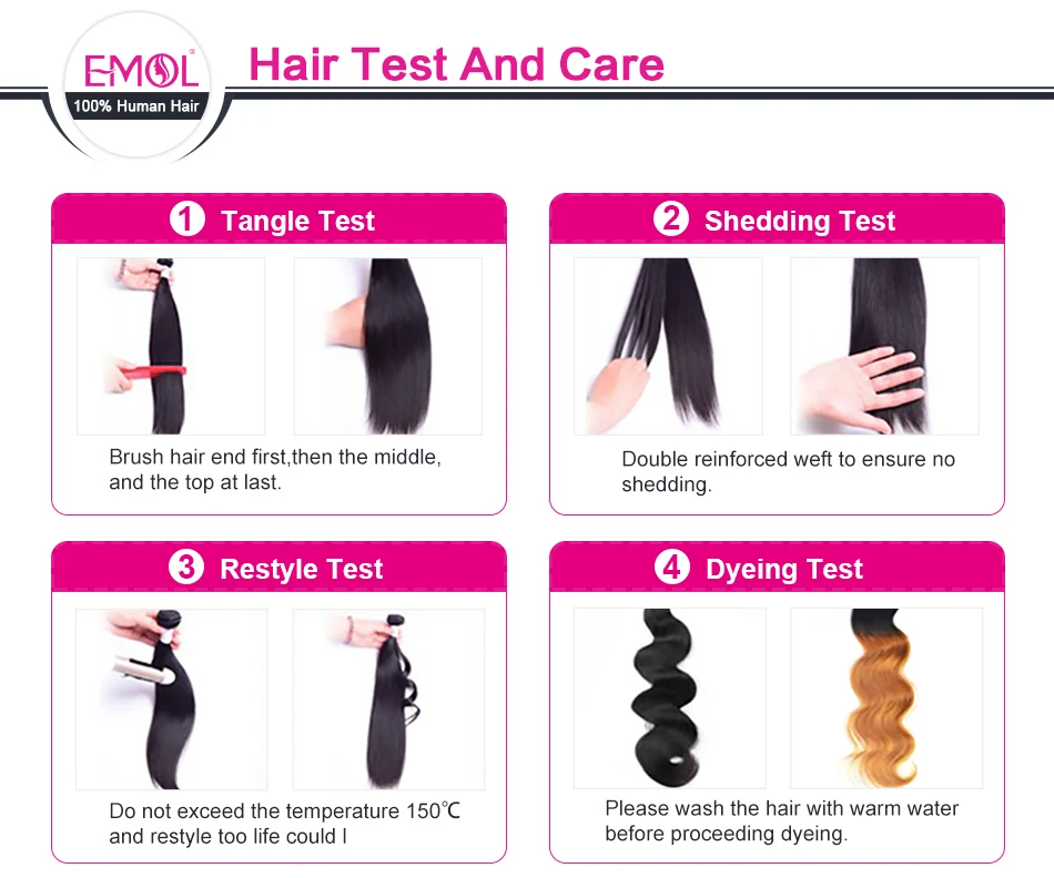 EMOL Malaysian Kinky Curly Hair Bundles 100% Human Hair Weave 3/4 Bundles Natural Black Curly Human Hair Extensions 8-28 Inch