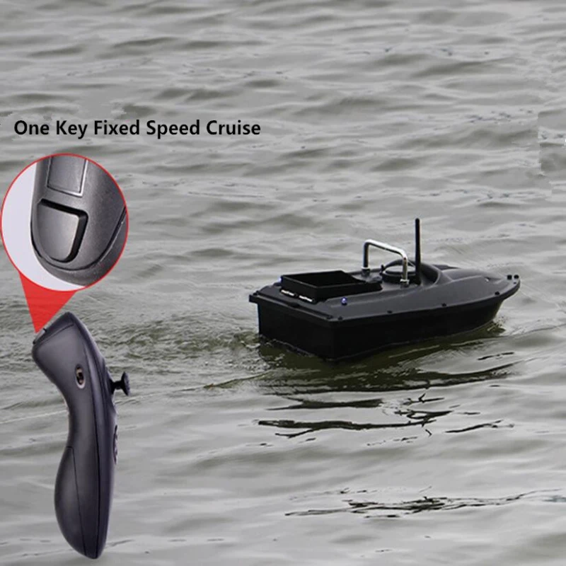 Constant Speed Cruise Function 500m Smart Lure Fishing Remote Control Fishing Bait Boat Auto RC Remote Control Fishing Bait Boat