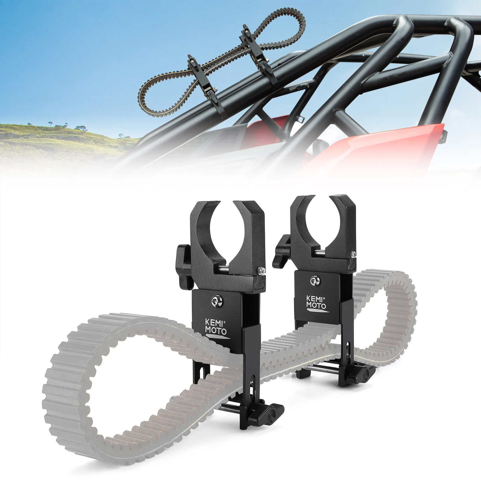 Стальной кронштейн для ремня UTV KEMI MOTO 1 5-2 дюйма Polaris RZR 800 S 900 1000 XP Can-Am Maverick X3 Cf moto Arctic