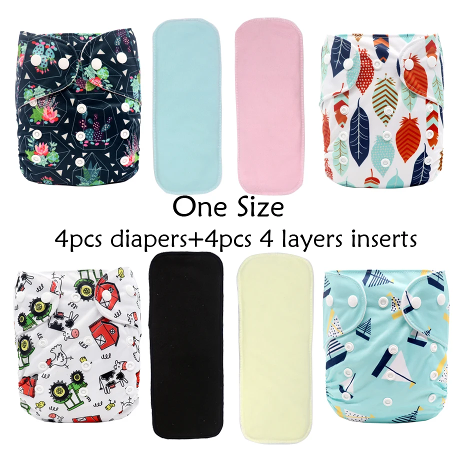 MABOJ пеленок Комплект Ткань Подгузники младенца моющийся многоразовый