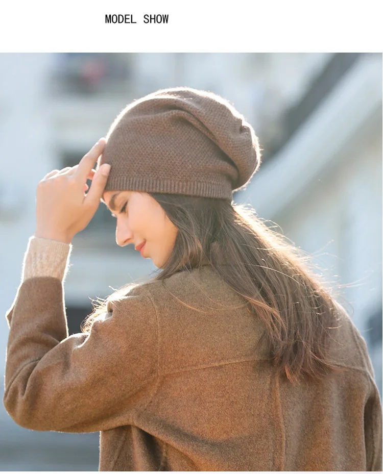 Шапка женская зимняя кашемировая вязаная шапка Корейская версия дикого прилива ворсовая шапка новая шерстяная теплая Шапка Молодежная английская защита ушей