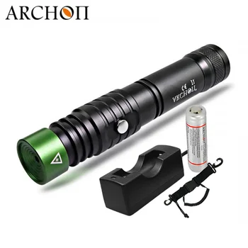 

ARCHON J1 Diving Laser Flashlight Powerful Led Green Laser 100M Diver Laser Sight Fishing Hunting Tactical Torch 18650 Optional